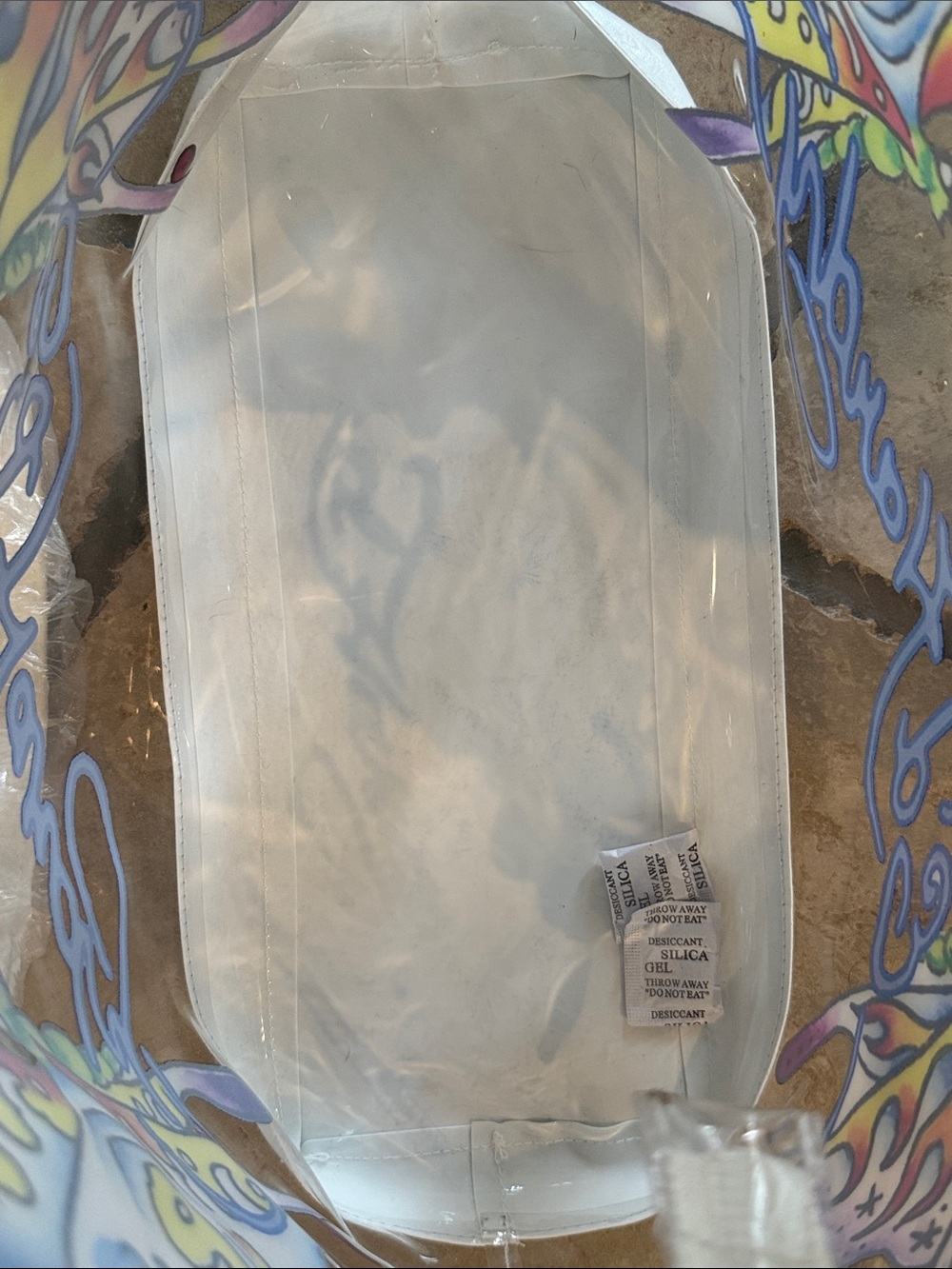 Ed Hardy Clear Butterfly Tote Bag in Multicolor - NWT! - Picture 6 of 6